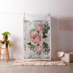 Tissu shabby chic, découpage, victorien, français chic