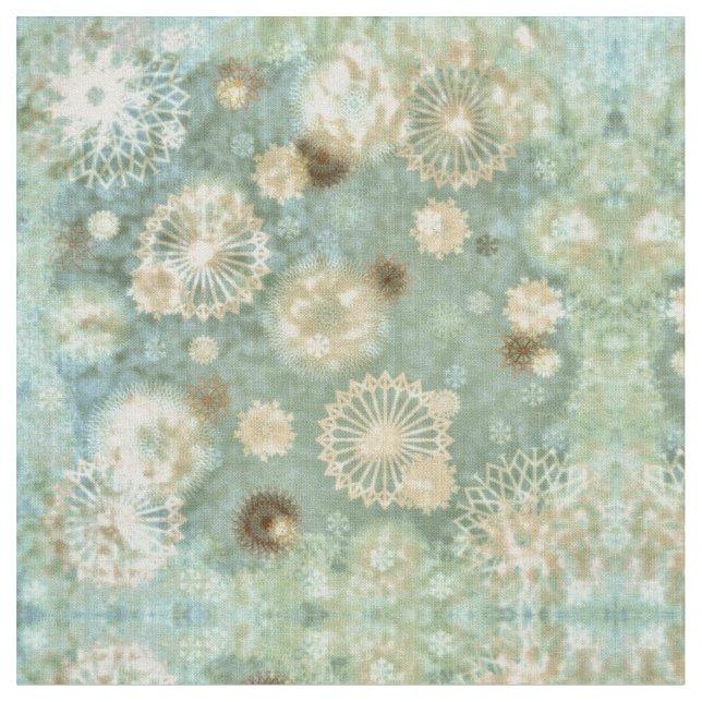 Tissu Shabby Chic Snowflake Fabric (Fermer)