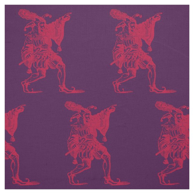 Tissu Shakespearean Jester (Échantillon)