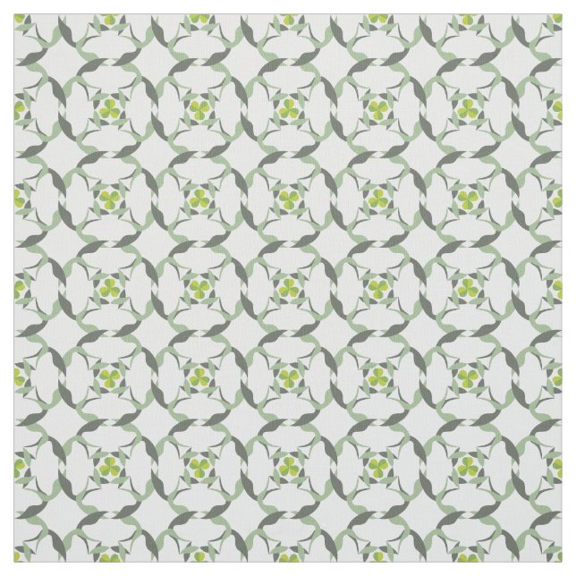 Tissu Shamrock Celtic Inspiré Motif Saint Patrick’s Day (Échantillon)