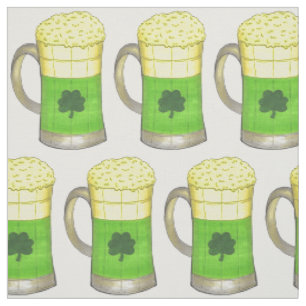 Tissu Shamrock de la Mug Bière Verte Clover St. Patrick'