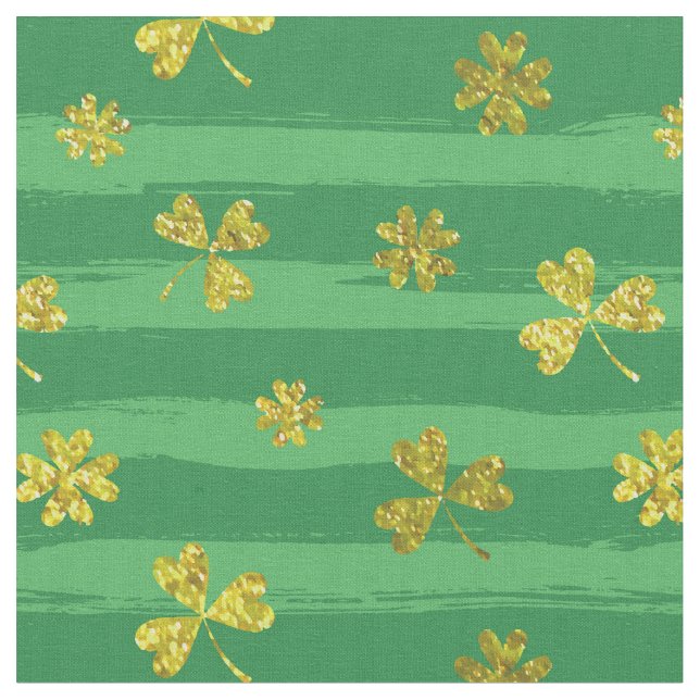 tissu shamrock doré st patrick (Fermer)