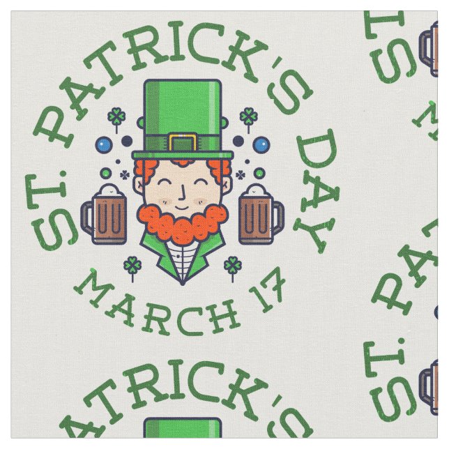 Tissu shamrock leprechaun (Fermer)