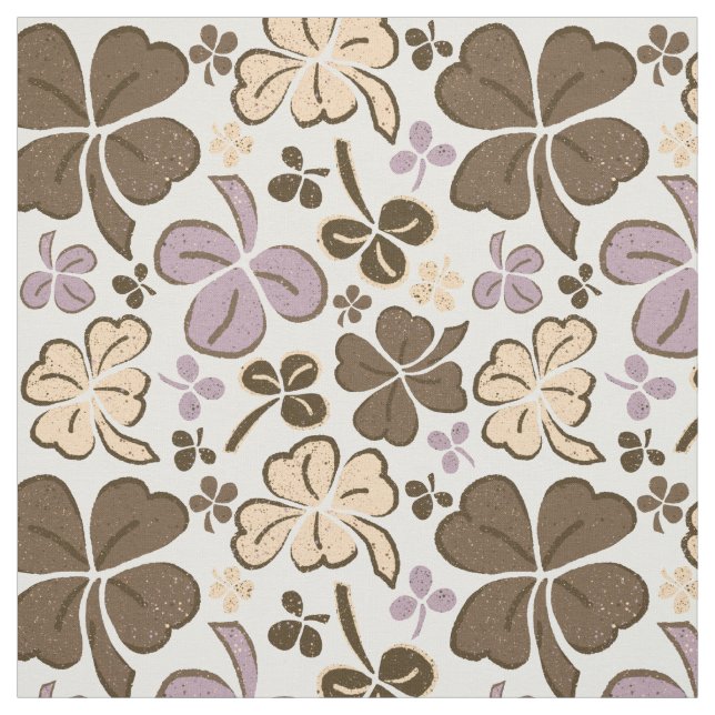 Tissu Shamrock Motif de la  St Patrick`s Day (Échantillon)