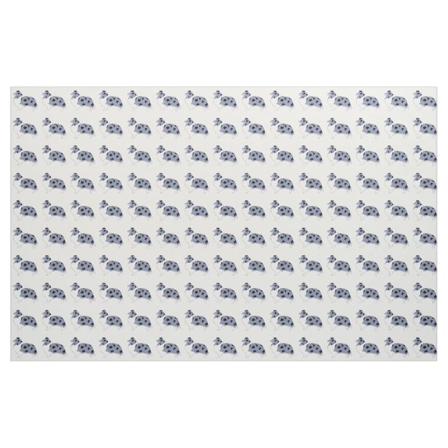 Tissu shetland sheepdog bleu merle et blanc silo (Yard)