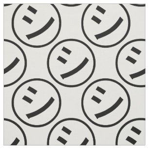 Tissu ㋛ Shi Kana Katakana Smiling Emoji / Emoticon