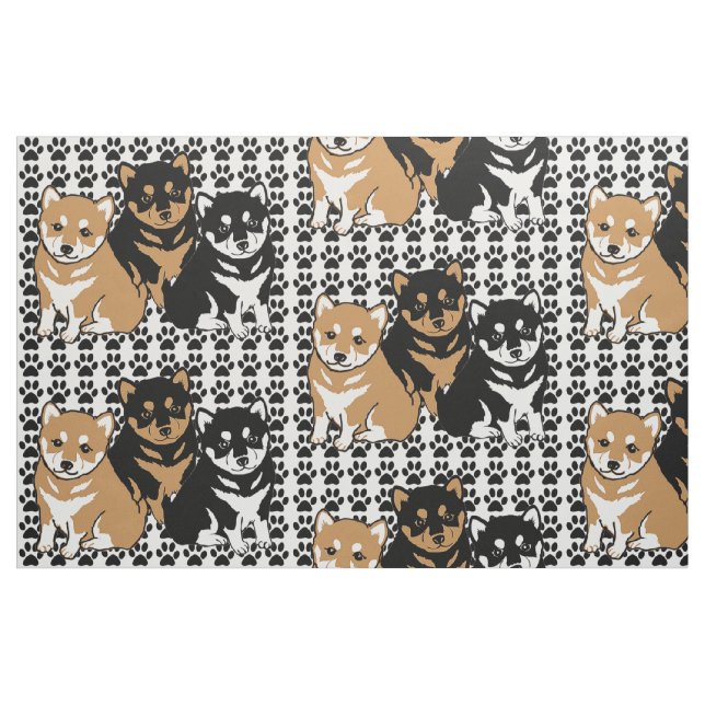 Tissu Shiba Inu Dog (Fat Quarter)