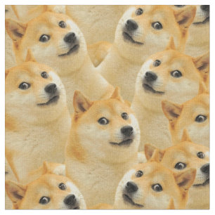 Tissu Shiba Inu, Husky, Golden Cute Dog. Coupette