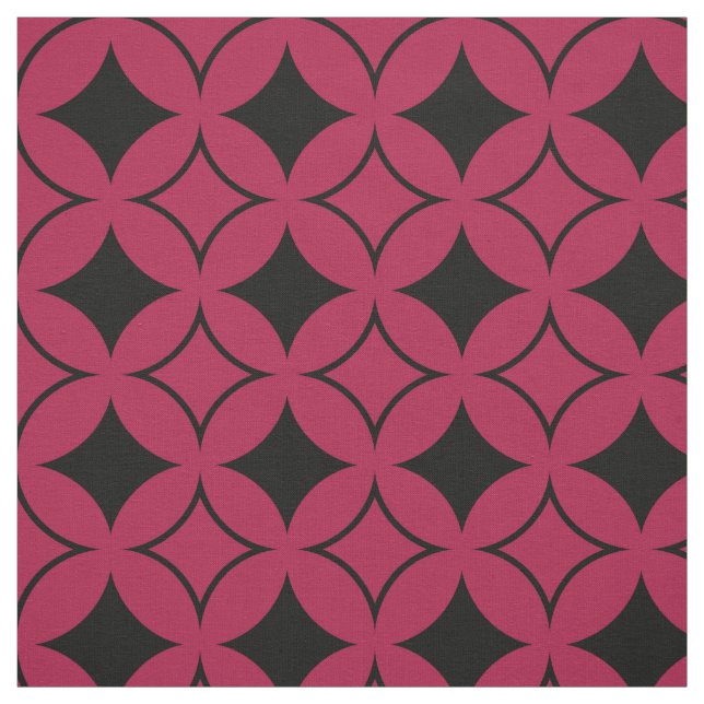 Tissu Shippo rouge et noir (Échantillon)
