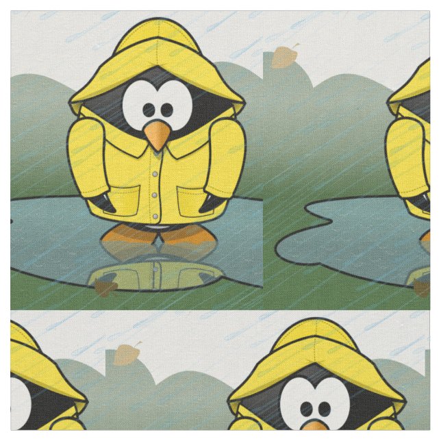 Tissu Shivering Rainy Day Penguin Thunder_Cove (Fermer)