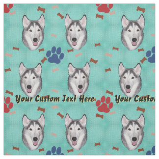 Tissu Siberian Husky - Personnaliser