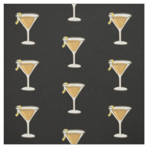 Tissu Sidecar Cocktail Motif