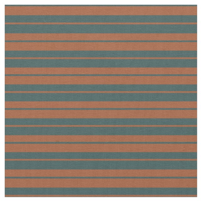 Tissu Sienna & Dark Slate Grey Stripes/Lines Motif (Fermer)