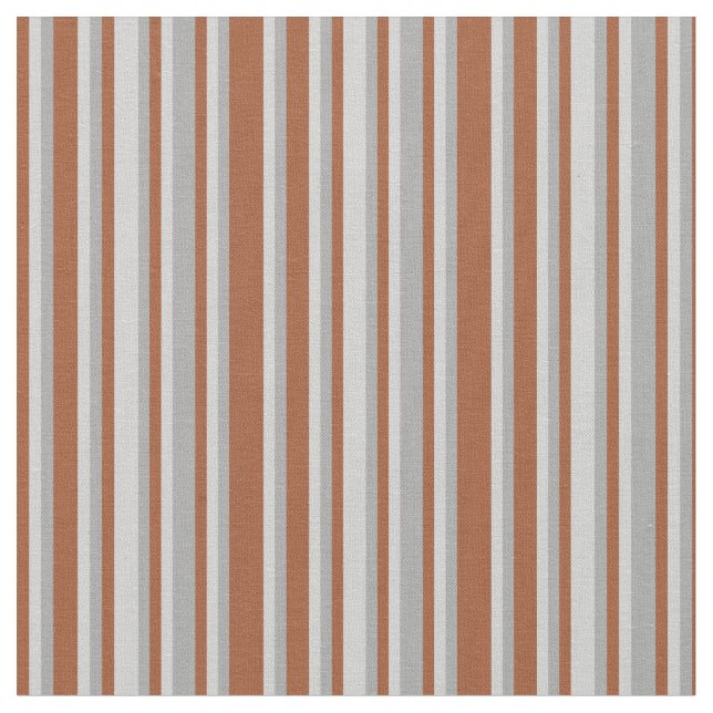 Tissu Sienna, Lignes gris clair et gris foncé (Fermer)