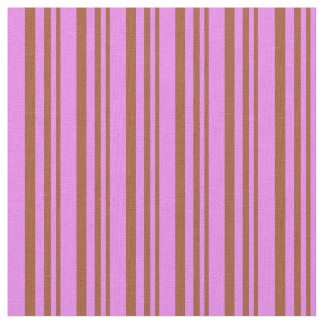 Tissu Sienna & Violet Coloured Lined/Striped Motif (Fermer)