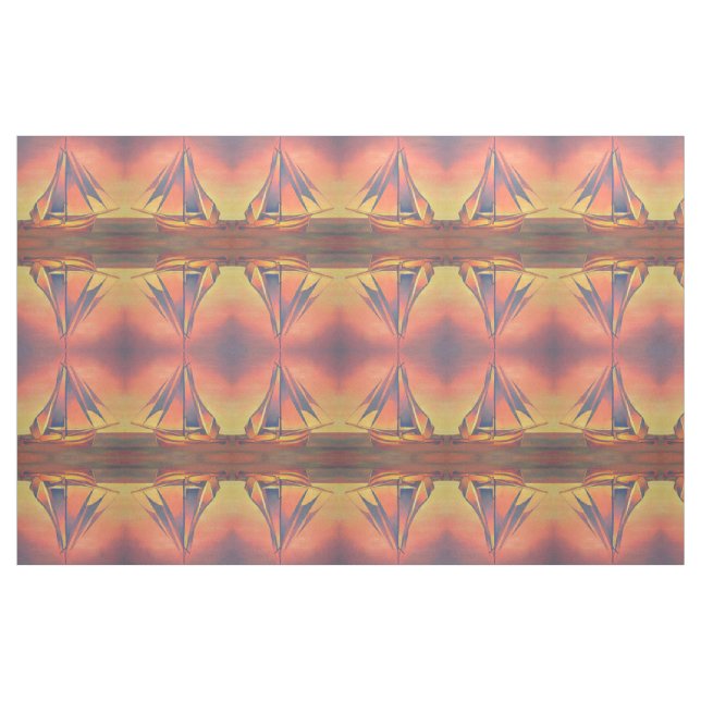 Tissu Sienna vole au coucher du soleil (Fat Quarter)