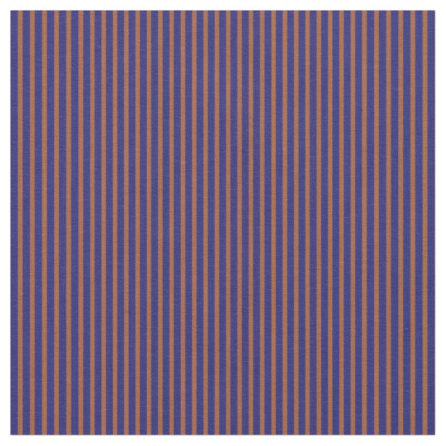 Tissu Sienne & Stripes Bleues de minuit (Fermer)