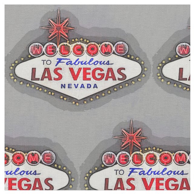 Tissu Signe de Las Vegas (Fermer)