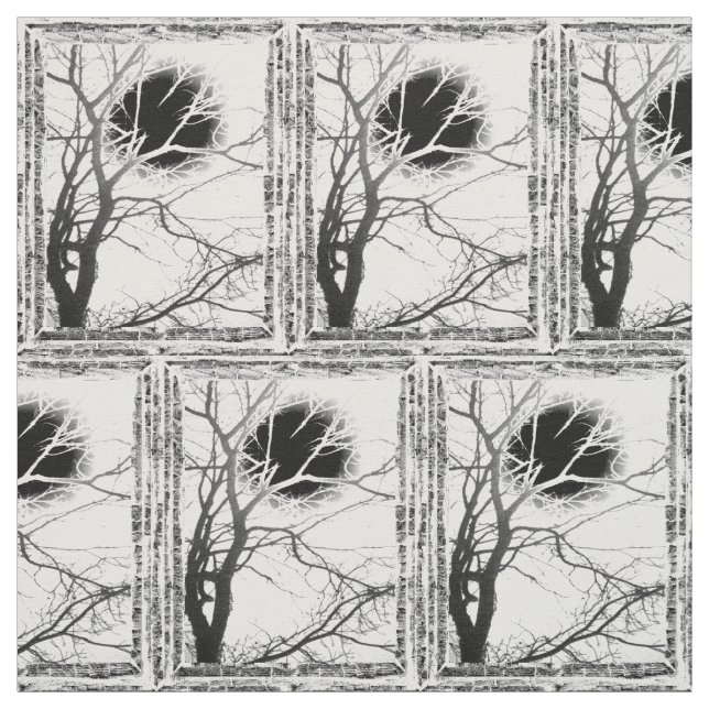 Tissu Silhouette au clair de lune (Échantillon)