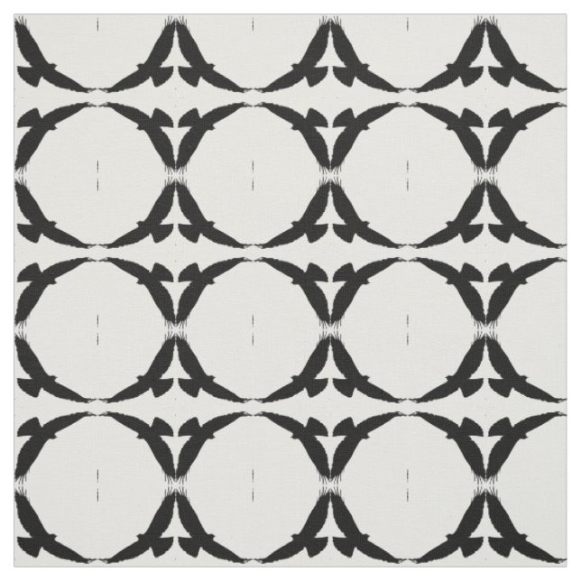 Tissu Silhouette Circle des Hawks Oiseau nature art (Échantillon)