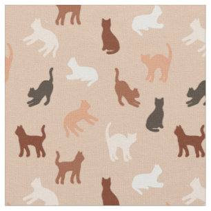 Tissu Silhouette de chat