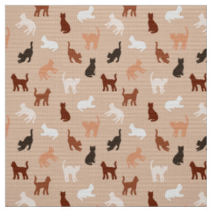Tissu Silhouette de chat