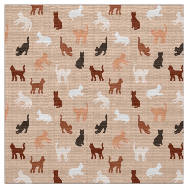 Tissu Silhouette de chat (Échantillon)