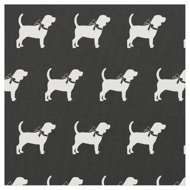 Tissu Silhouette de chien Beagle Animal de compagnie (Fermer)
