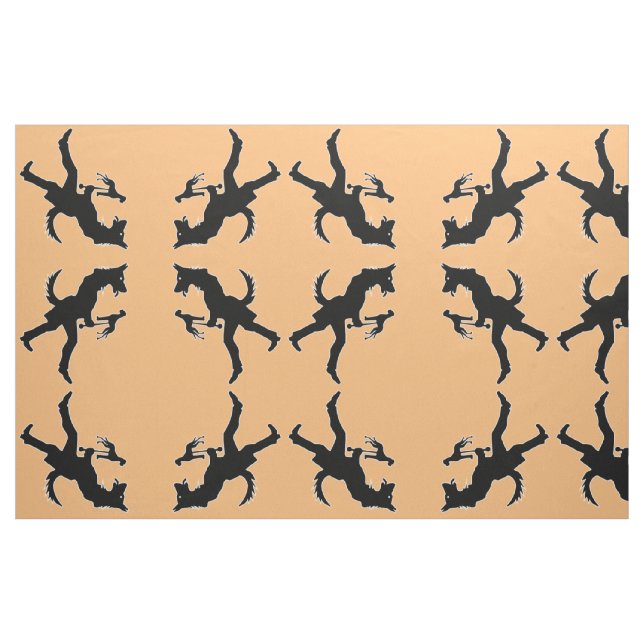 Tissu Silhouette de chien de berger (Fat Quarter)
