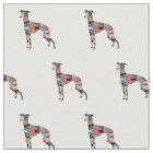 Silhouette de chien gris italien Carrelée - Plaid