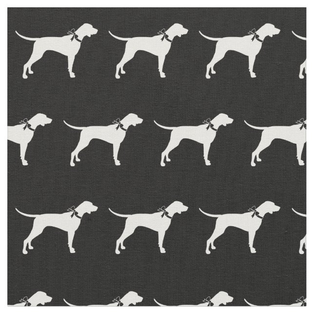 Tissu Silhouette de chien Pointer Animal de compagnie (Fermer)