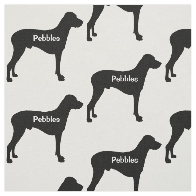 Tissu Silhouette de chien Rhodesian Ridgeback (Échantillon)