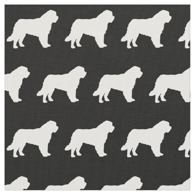 Tissu Silhouette de Saint Bernard Dog (Fermer)