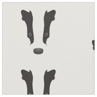 Tissu Silhouette du visage du Badger