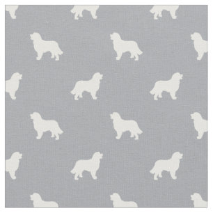 Tissu Silhouette grise du chien de montagne bernois