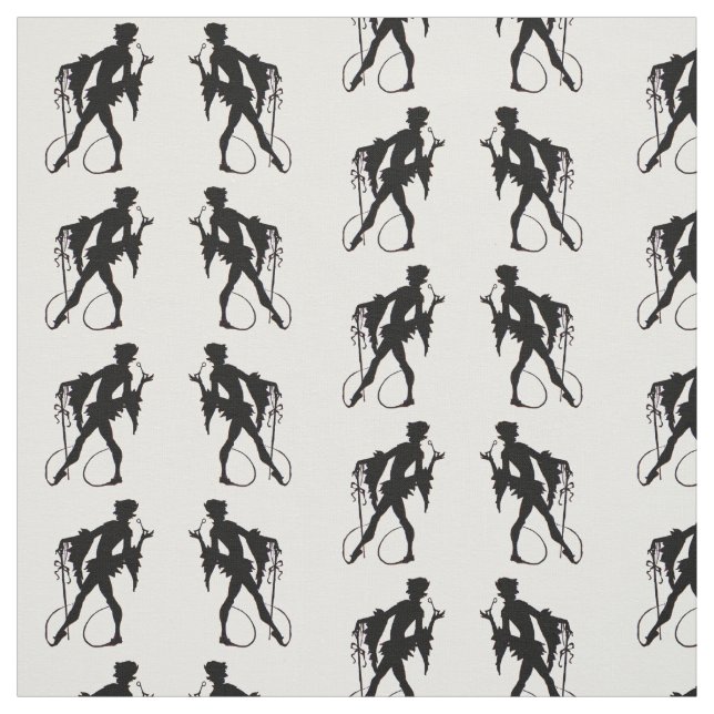 Tissu Silhouette magicienne des années 1920 (Échantillon)