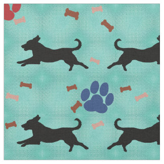 Tissu Silhouette Mutts