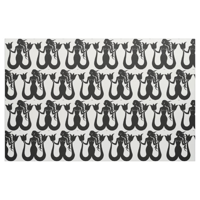 Tissu Silhouette Tonnerre_Cove de sirène à deux queue (Fat Quarter)