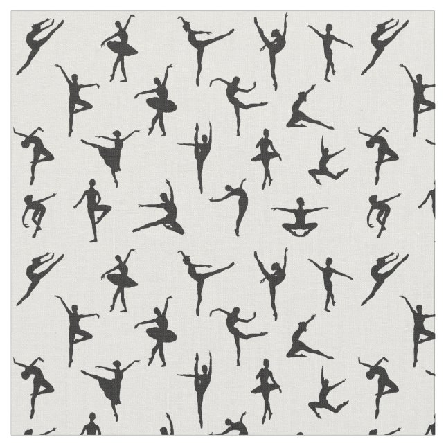 Tissu Silhouettes de ballet (Fermer)