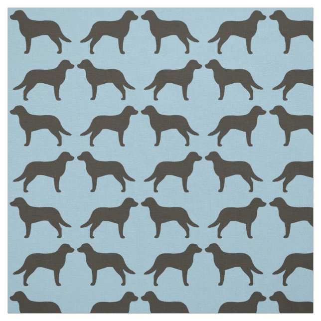 Tissu Silhouettes de Chesapeake Bay Retriever Chessies (Échantillon)