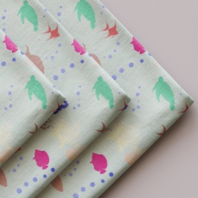 Tissu Silhouettes de la mer  (Créateur téléchargé)