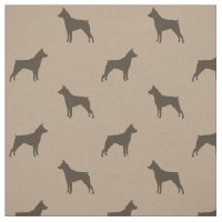 Silhouettes de Pinscher Nain MinPins à motifs