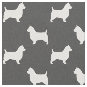 Tissu Silhouettes de race de chien de Terrier australien