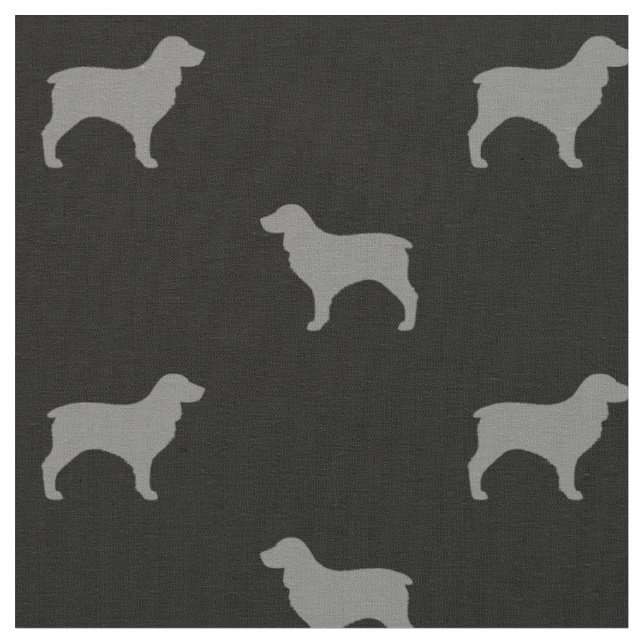Tissu Silhouettes de race de chiens espagnols de Boykin  (Fermer)