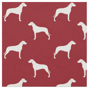 Tissu Silhouettes de Rhodesian Ridgeback