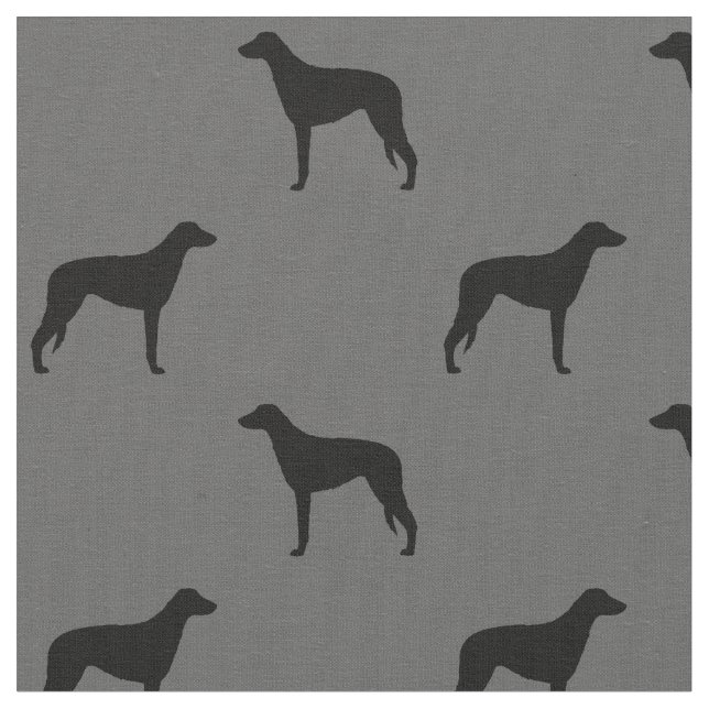 Tissu Silhouettes écossaises de chien de détergent (Fermer)
