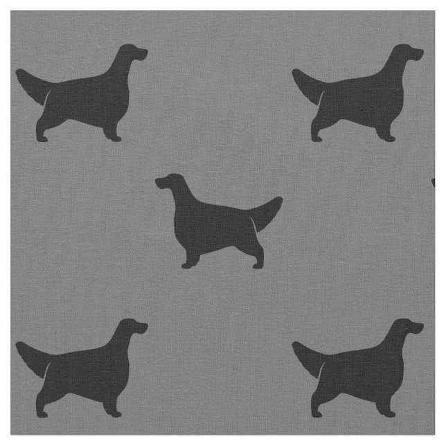 Tissu Silhouettes Motif gris et noir (Fermer)