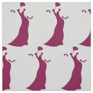 Tissu Sillouette élégant de dame