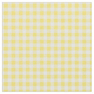 Tissu Simple Basic Sunny Yellow En vichy