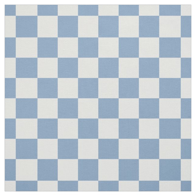Tissu Simple Chambray Bleu Gingham Vérification Quilting (Échantillon)